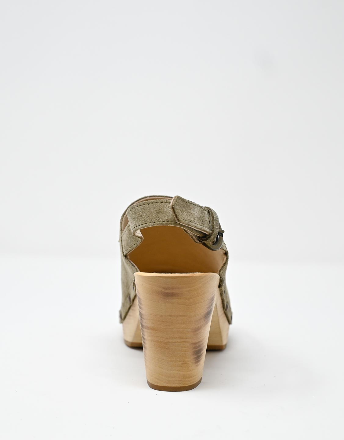 Wally Walker zoccolo in pelle scamosciata stone Olandflex by astorflex Vendita