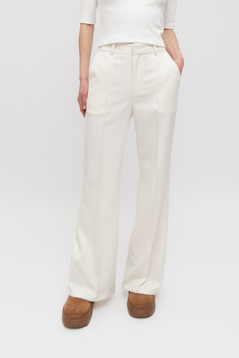 Weili zheng Pantalone flare in gabardina Consegna Veloce