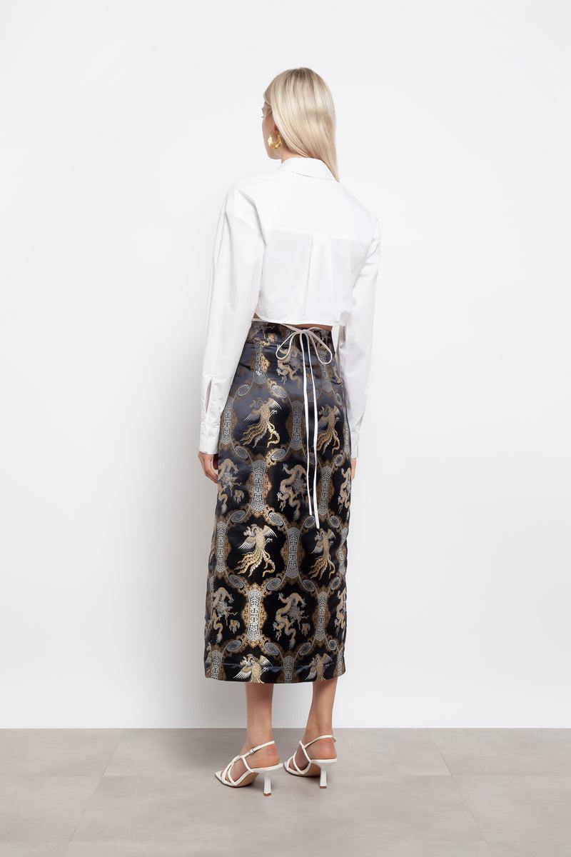 Weili zheng Longuette in tessuto broccato Fino Al -60%