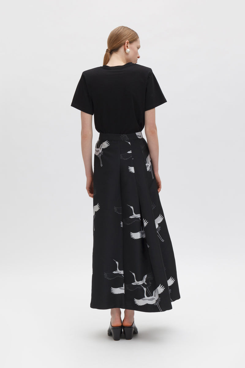 Weili zheng Maxi gonna in jaquard Sottocosto