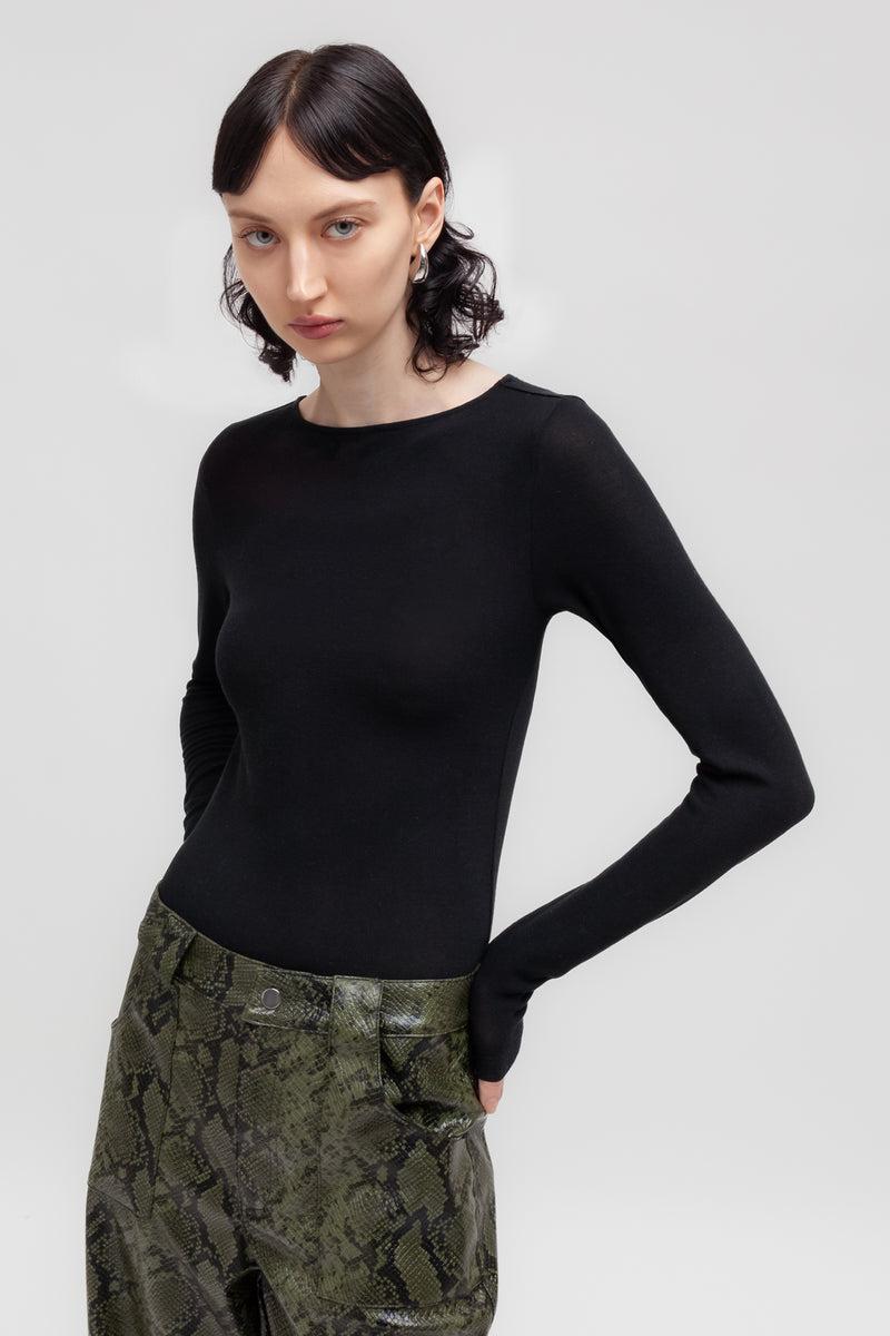 Weili zheng Body con scollo a barca Online