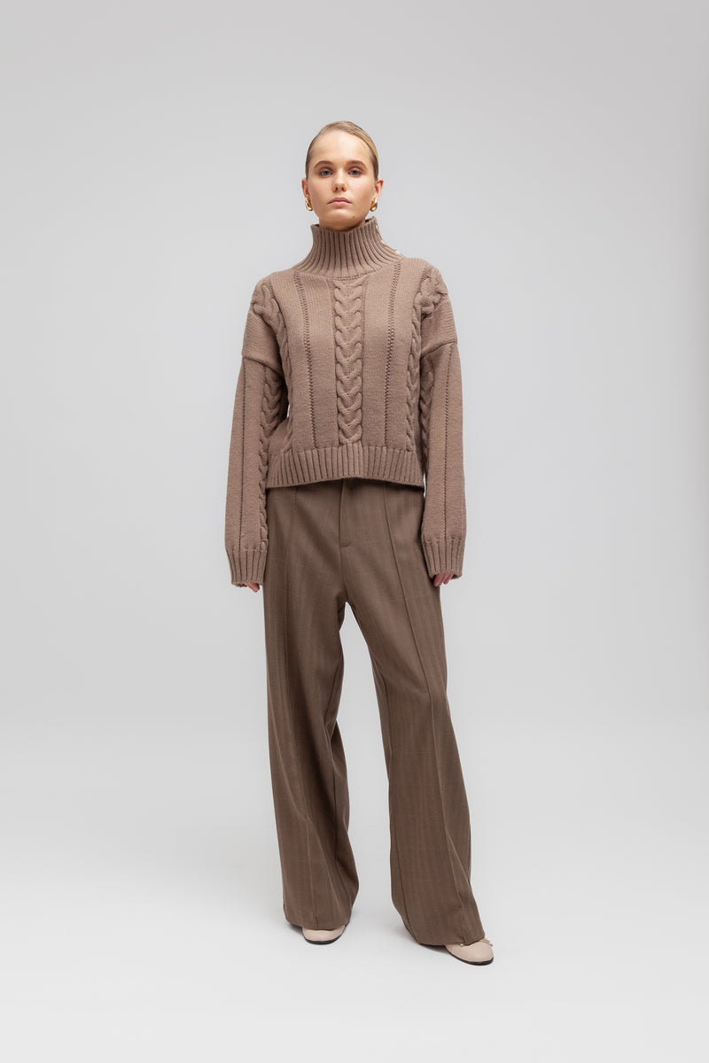Weili zheng Maglione con collo a maglia Liquidazione