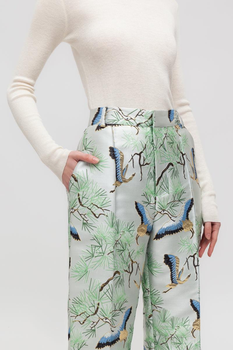 Weili zheng Pantalone in broccato Super Saving Price