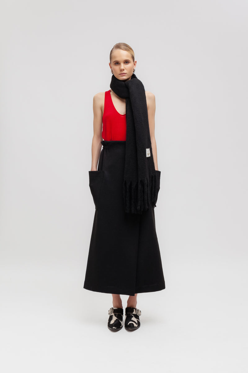 Weili zheng Gonna in panno con tasche applicate Fino al 50% di sconto