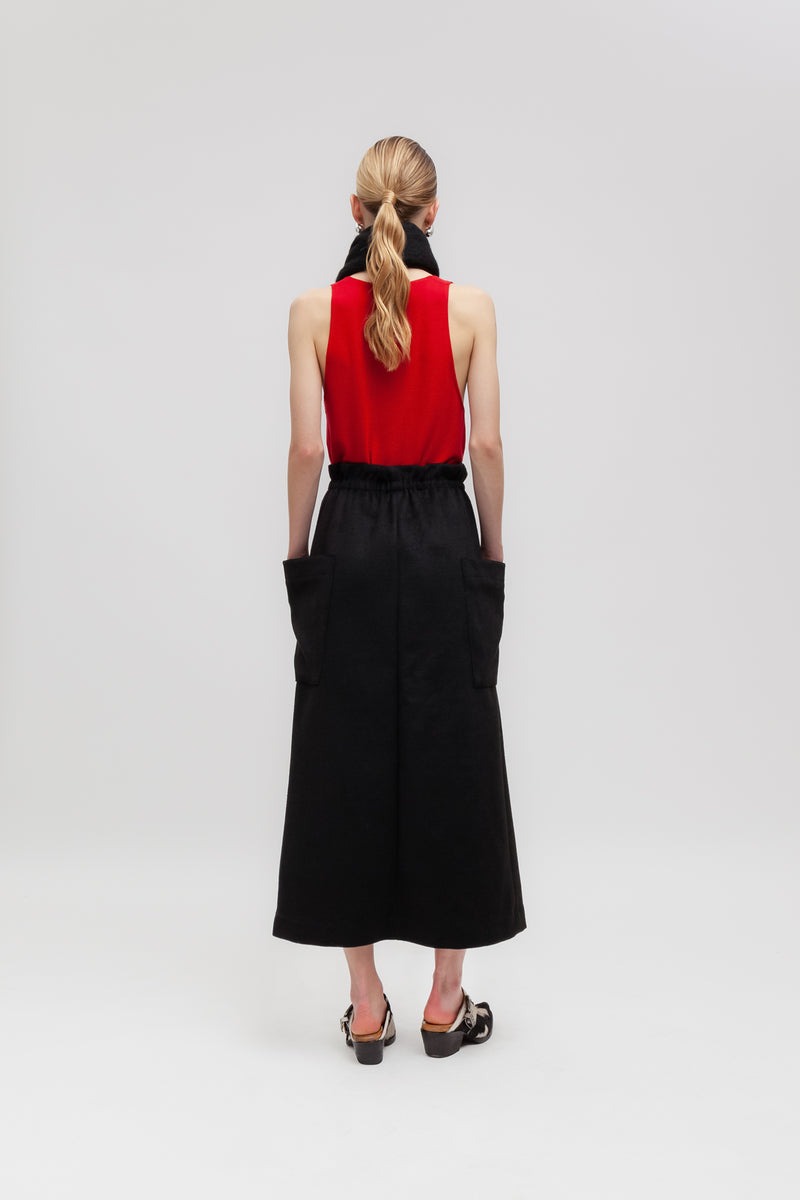Weili zheng Gonna in panno con tasche applicate Fino al 50% di sconto