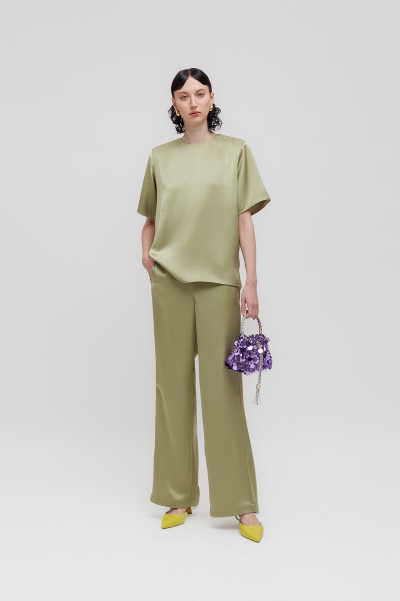 Weili zheng T-shirt in satin Super sconto