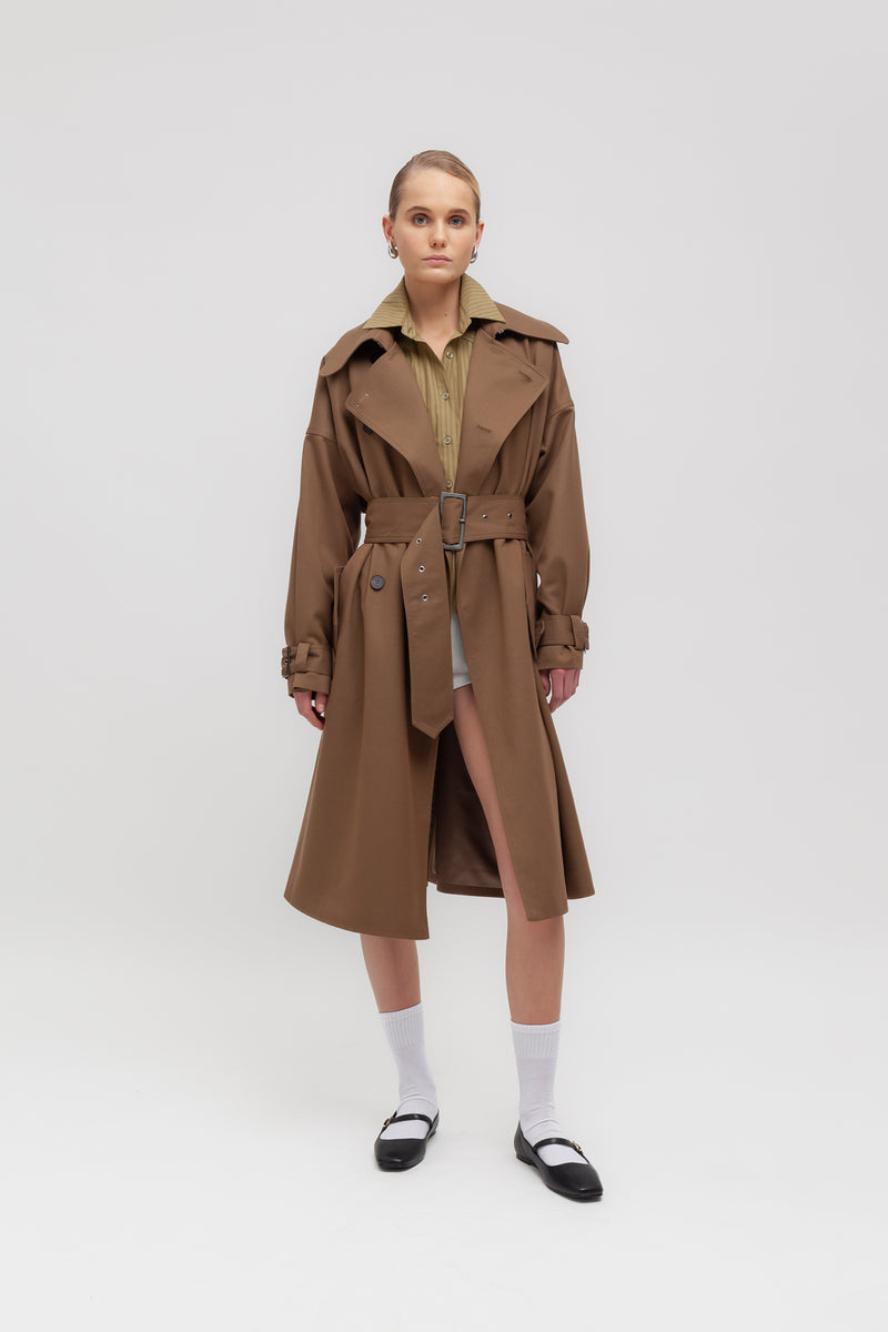 Weili zheng Trench in gabardina Duty-free