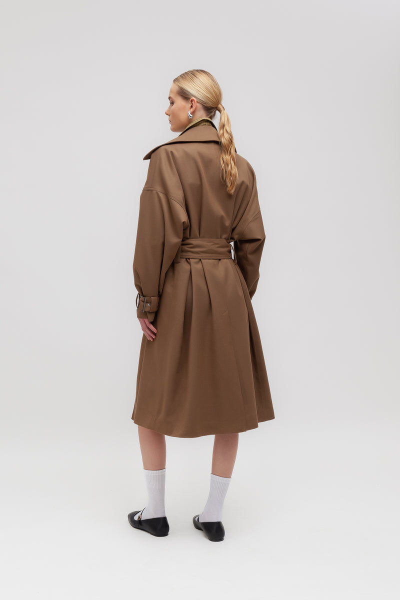 Weili zheng Trench in gabardina Duty-free