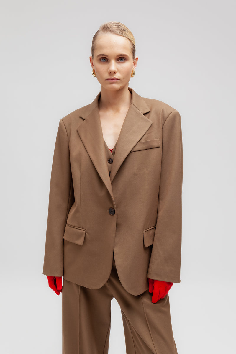 Weili zheng Blazer manfit in gabardina Pezzi Unici