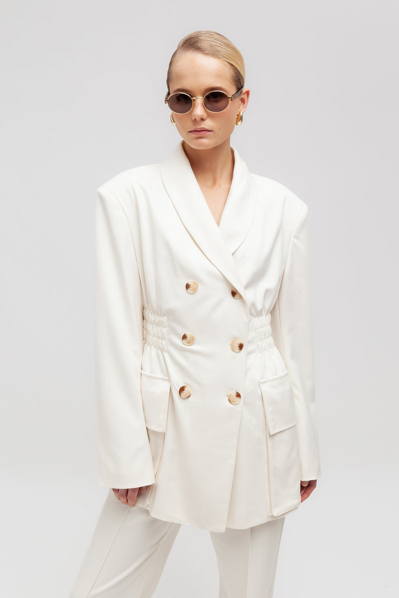 Weili zheng Blazer moda con vita arricciata Soddisfazione Garantita