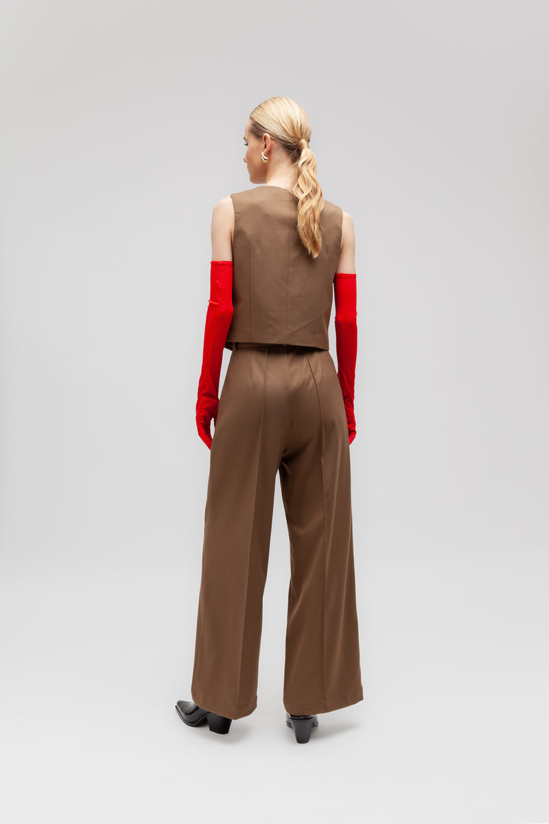 Weili zheng Gilet classico in gabardina Offerta