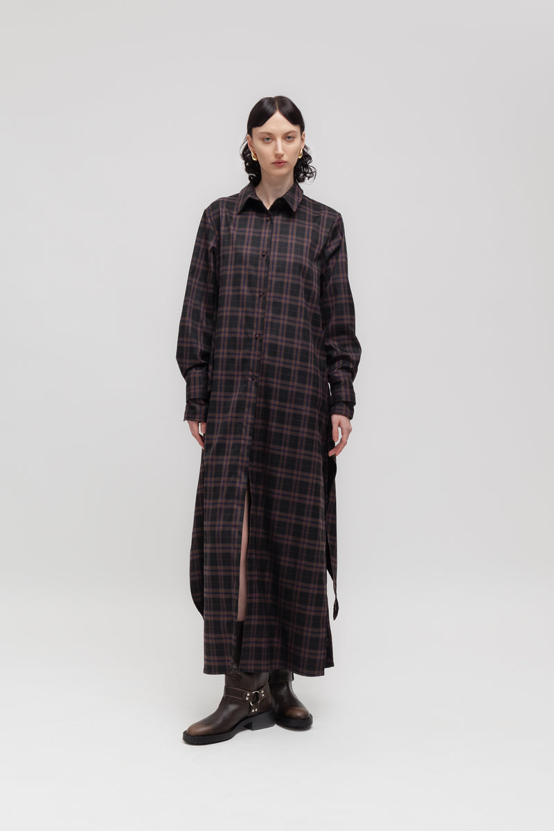 Weili zheng Abito camicia lungo con ricamo Outlet