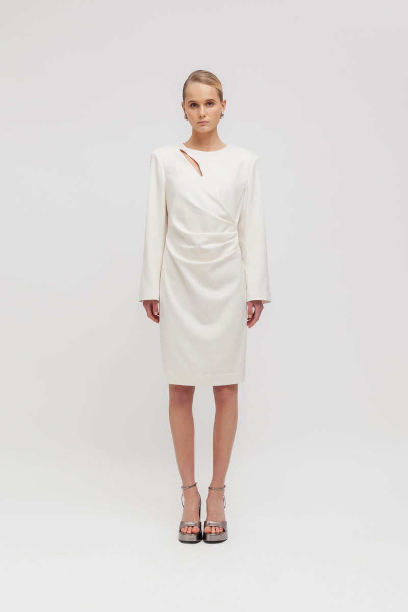 Weili zheng Abito midi con pieghe Saldi Di Fabbrica