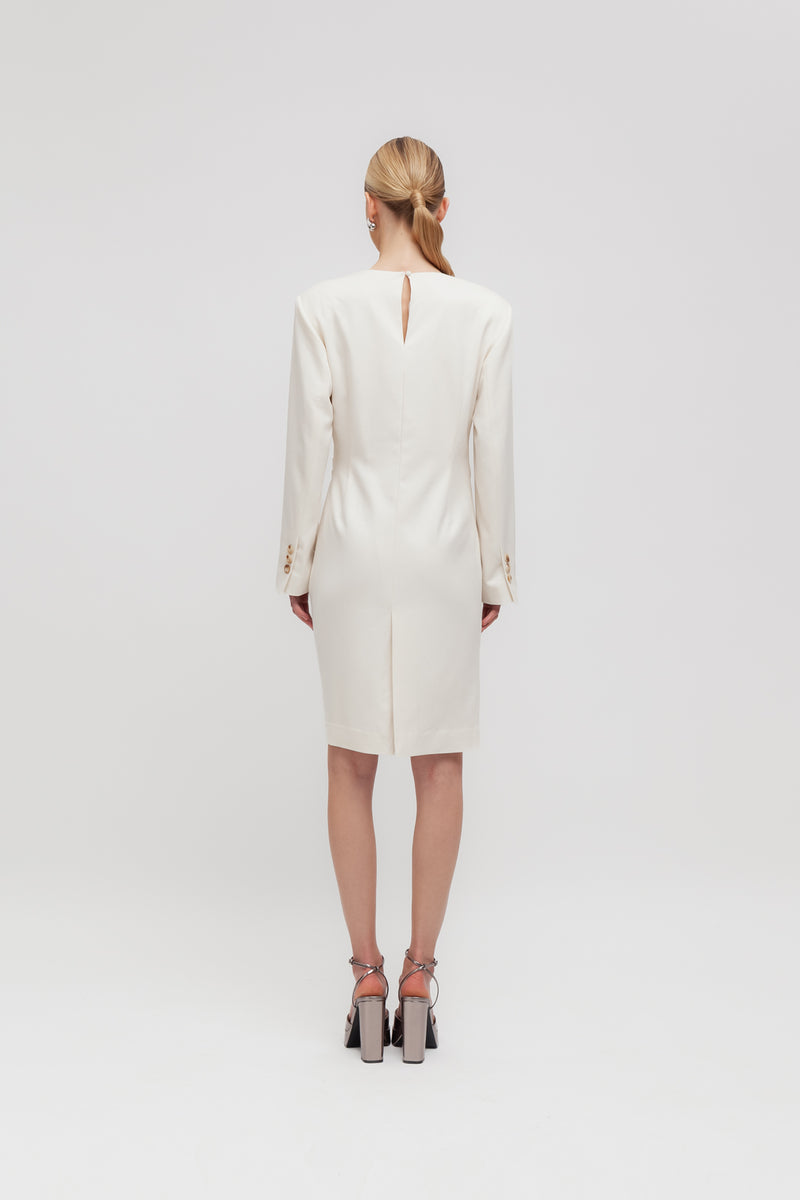 Weili zheng Abito midi con pieghe Saldi Di Fabbrica