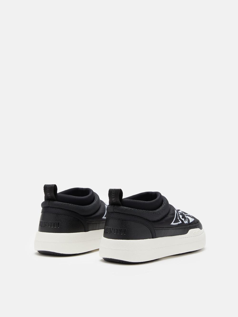 ﻿Moon Boot PARK SOFT NERO CON MOTIVO FLOREALE Sconto