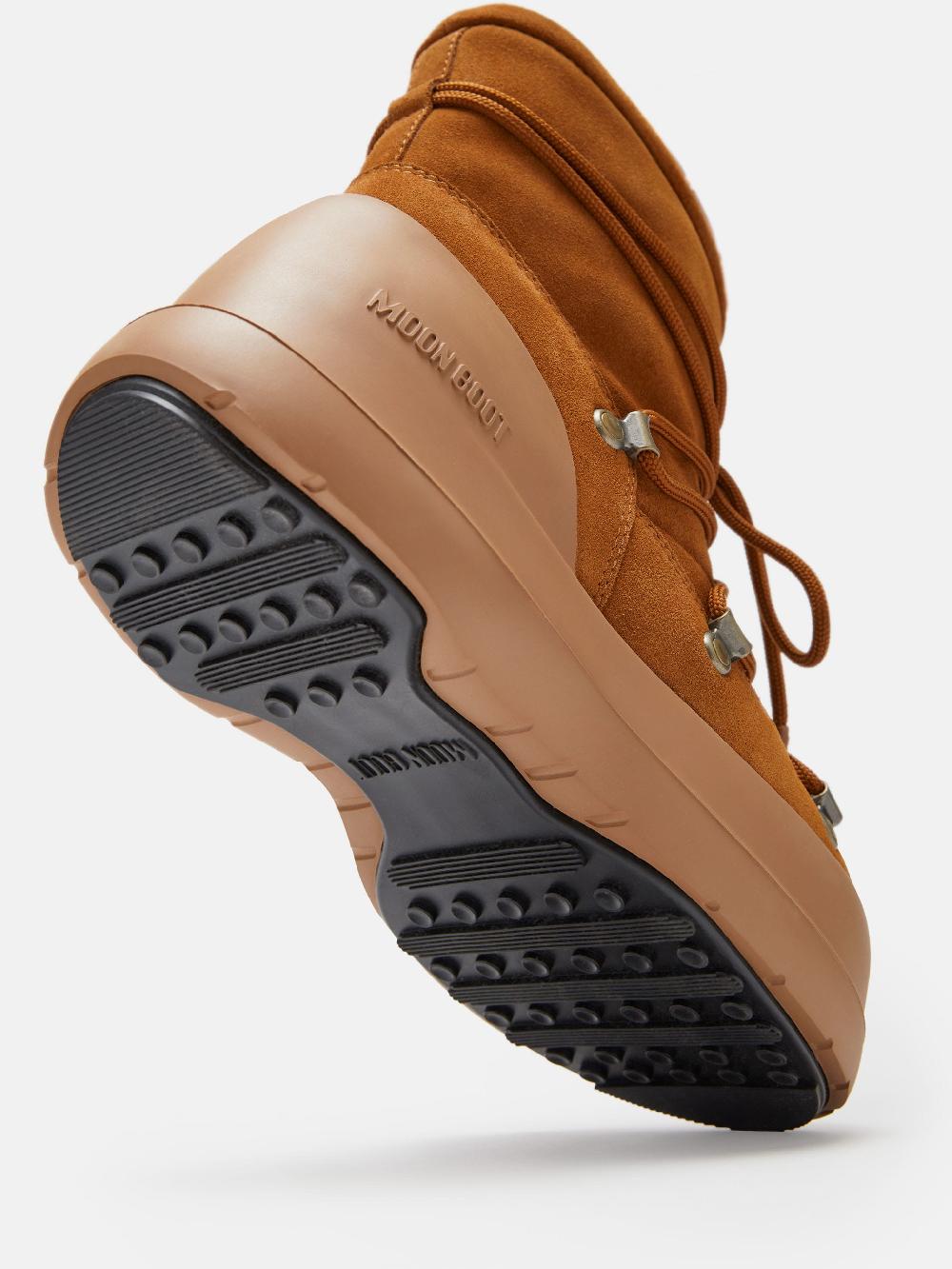 Moon Boot STIVALE LUNA COGNAC IN PELLE SCAMOSCIATA Offerta