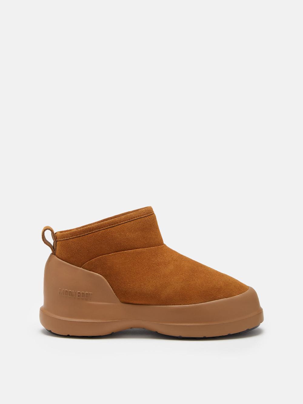 Moon Boot STIVALE LUNA LOW COGNAC IN PELLE SCAMOSCIATA Outlet