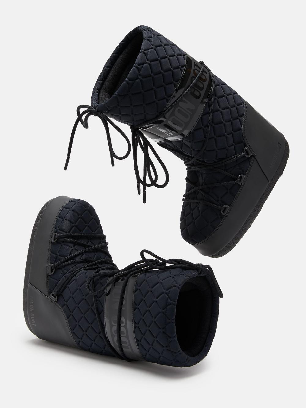 Moon Boot ICON QUILT NERO Saldi Di Fabbrica