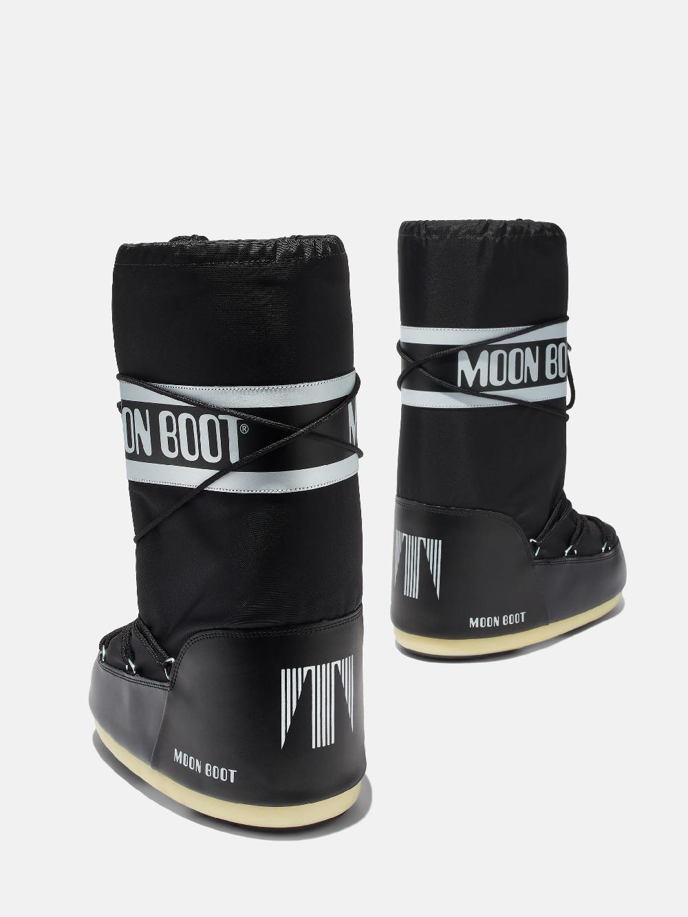 Moon Boot ICON NERO IN NYLON In Saldo
