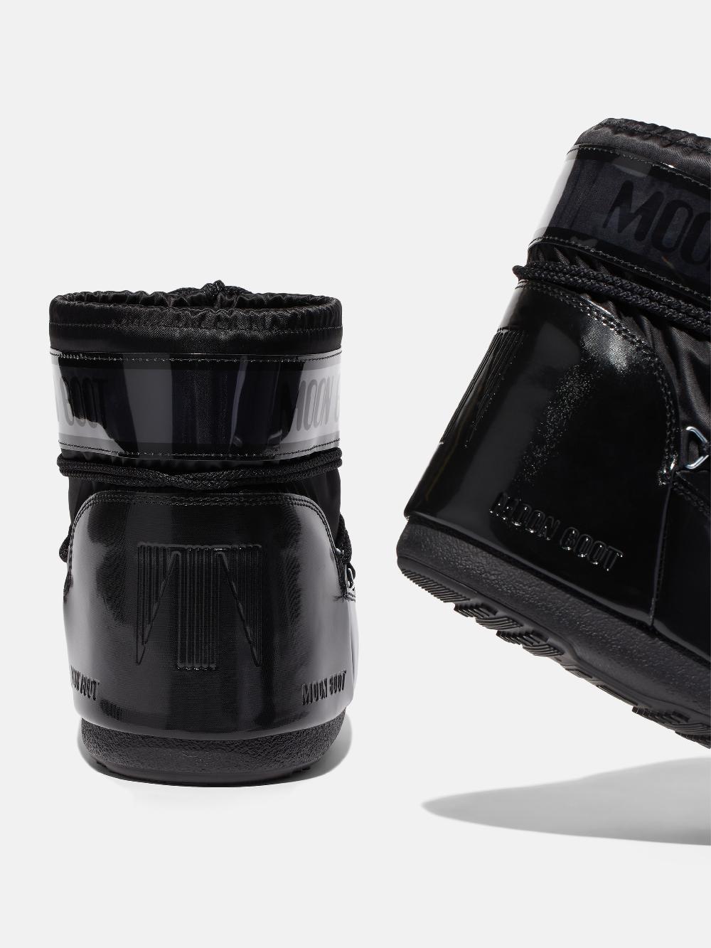 Moon Boot ICON LOW GLANCE NERO IN RASO 2025