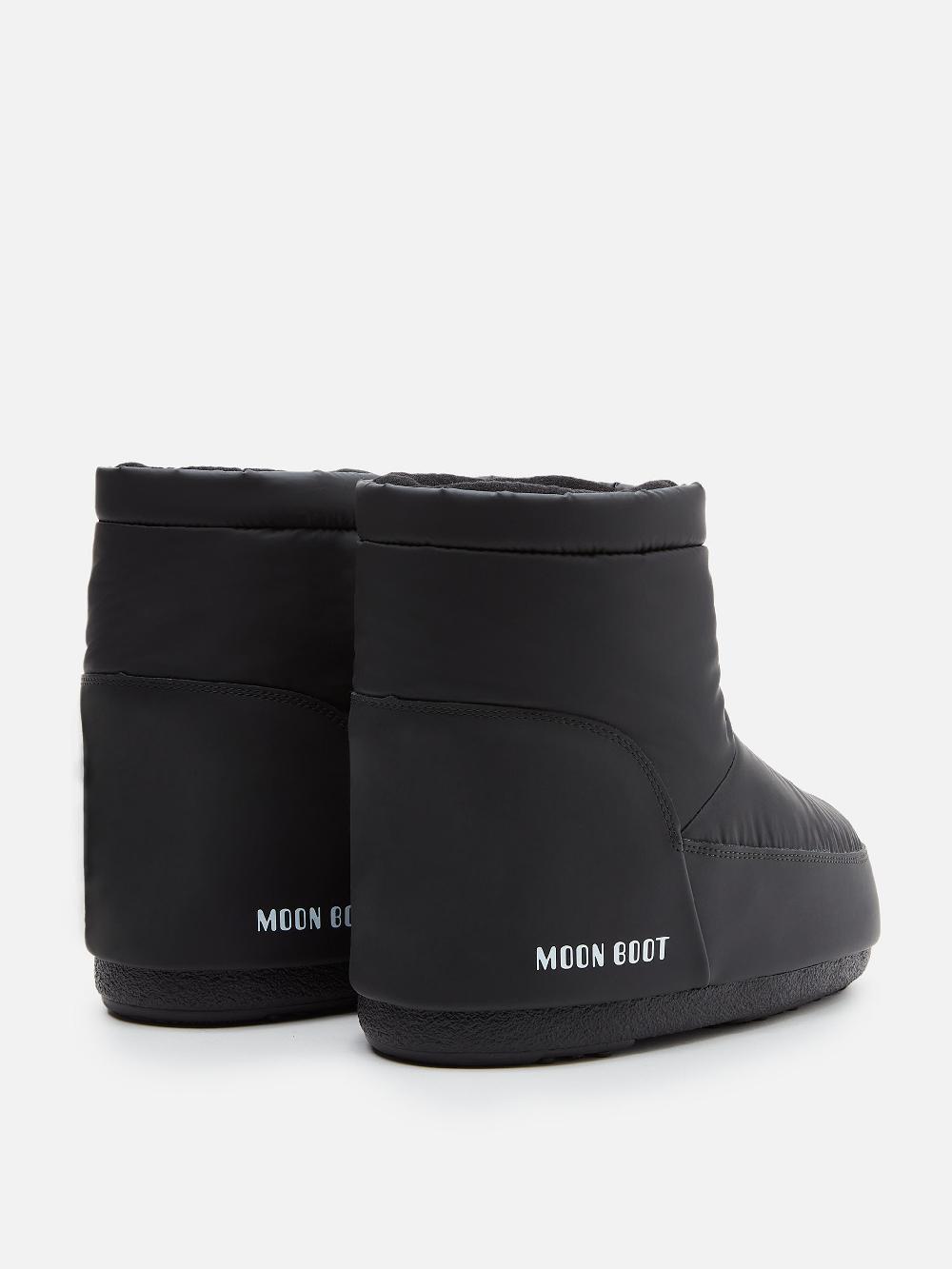 Moon Boot ICON LOW NERO IN GOMMA SENZA LACCI Promozione