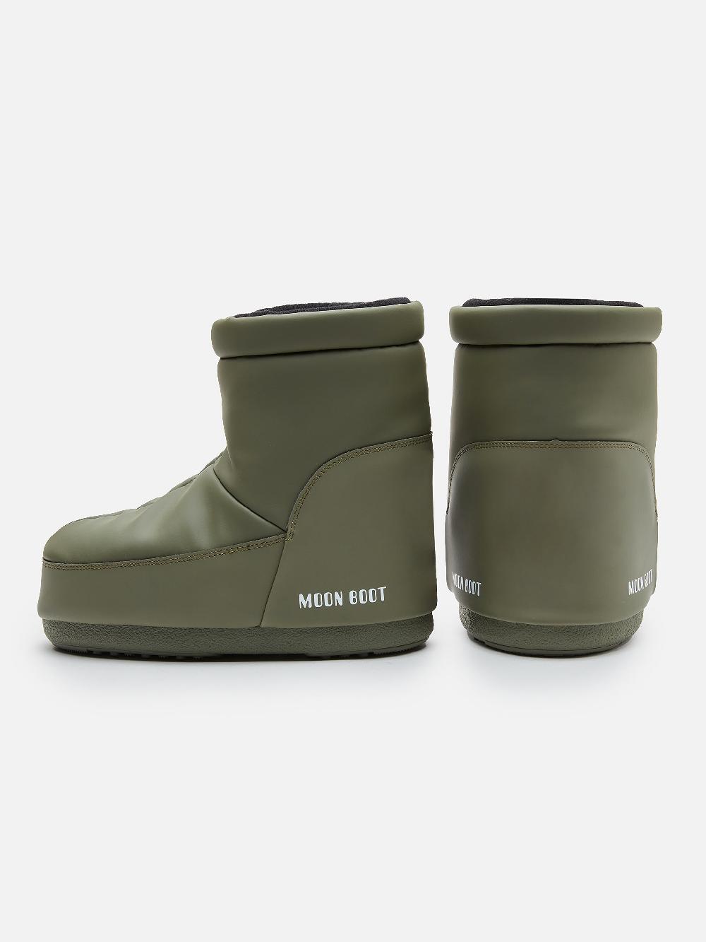 Moon Boot ICON LOW KHAKI IN GOMMA SENZA LACCI Pezzi Unici