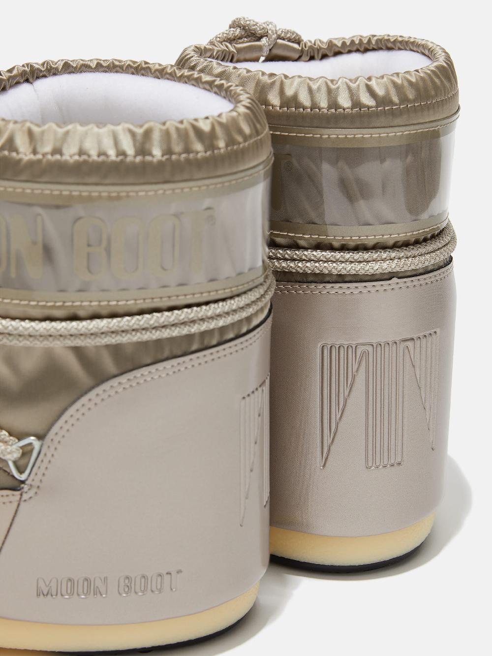 Moon Boot ICON LOW GLANCE PLATINO IN RASO Qualità Garantita
