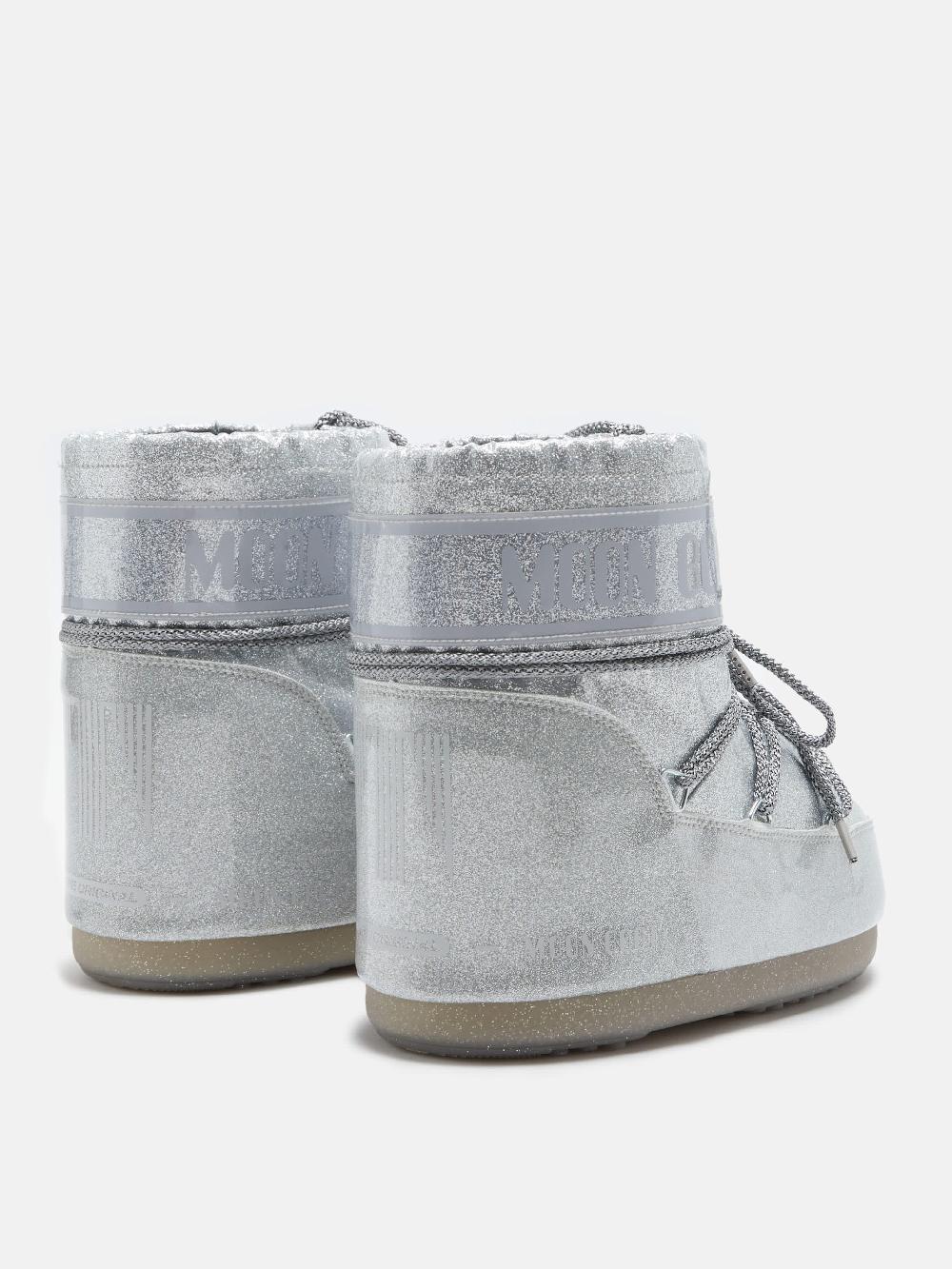 Moon Boot ICON LOW GLITTER ARGENTO I Più Venduti