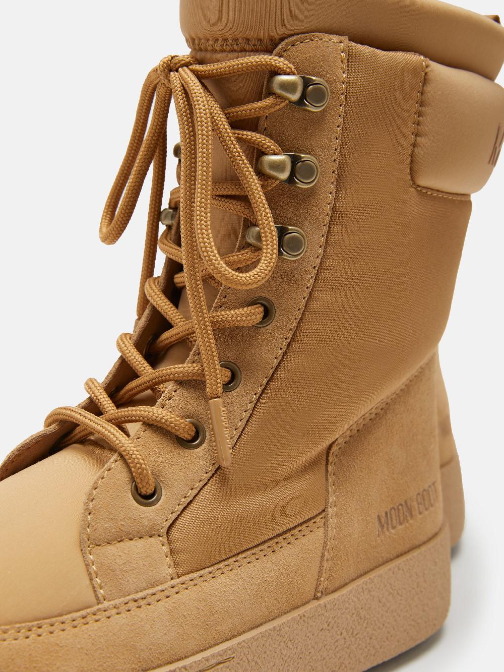 Moon Boot LTRACK COMBAT BOOT BEIGE Fino Al -60%
