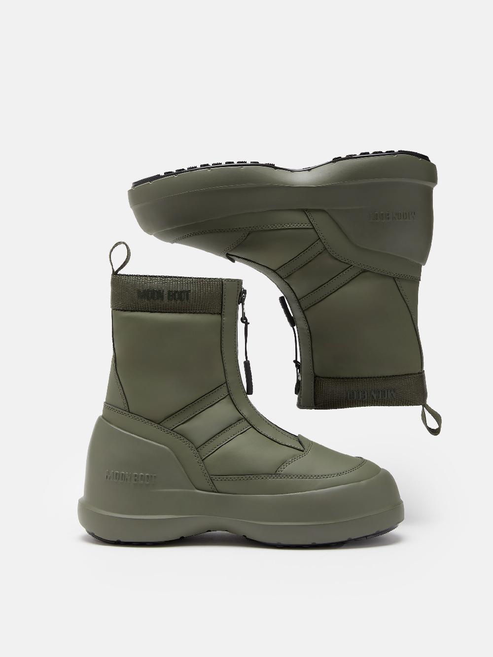 Moon Boot STIVALE LUNA KAKI CON ZIP Presa