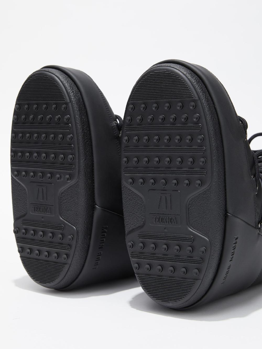 Moon Boot ICON NERO IN GOMMA Sconto