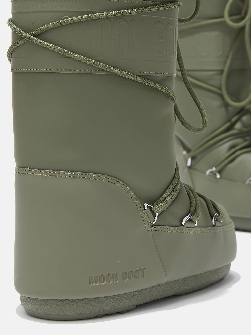 Moon Boot ICON RUBBER KAKI Economico