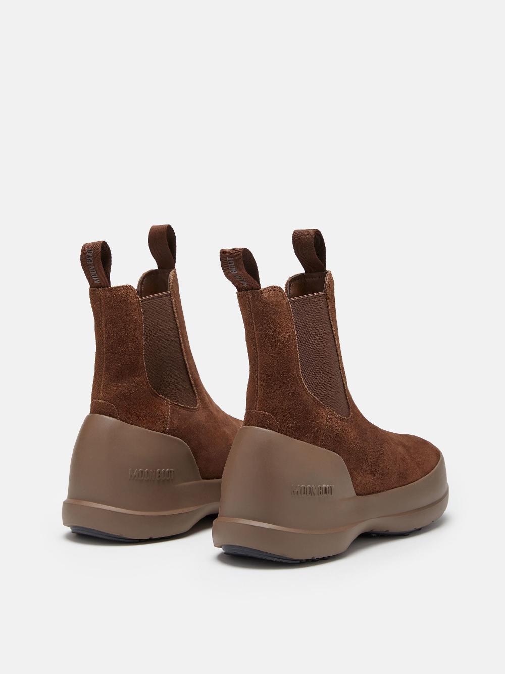 Moon Boot STIVALE LUNA CHELSEA MARRONE IN PELLE SCAMOSCIATA Offerte