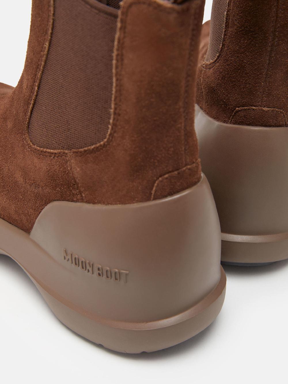 Moon Boot STIVALE LUNA CHELSEA MARRONE IN PELLE SCAMOSCIATA Offerte