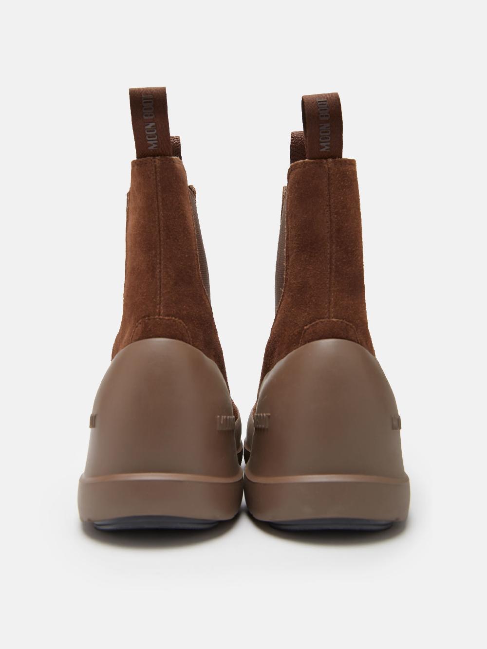 Moon Boot STIVALE LUNA CHELSEA MARRONE IN PELLE SCAMOSCIATA Offerte