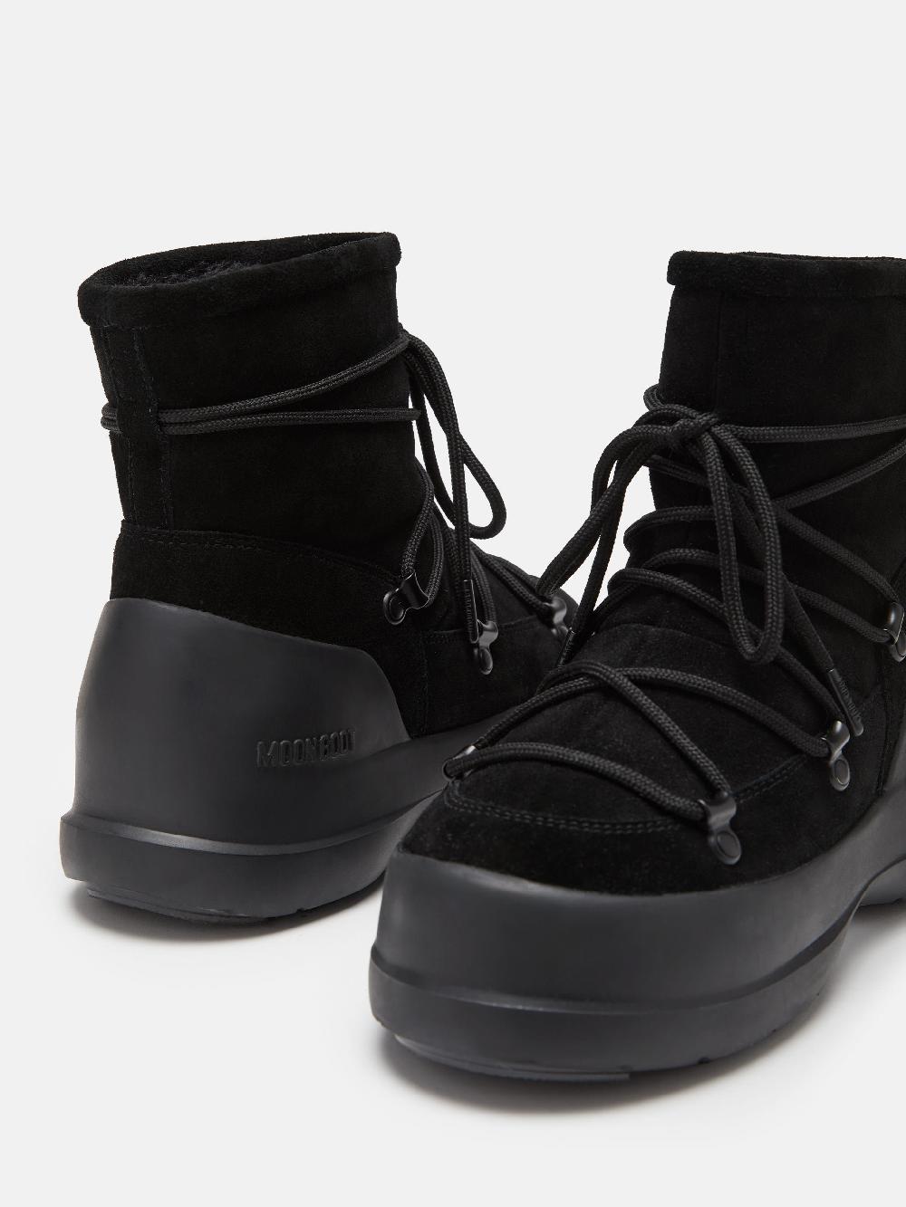 Moon Boot STIVALE LUNA NERO IN PELLE SCAMOSCIATA Offerta migliore