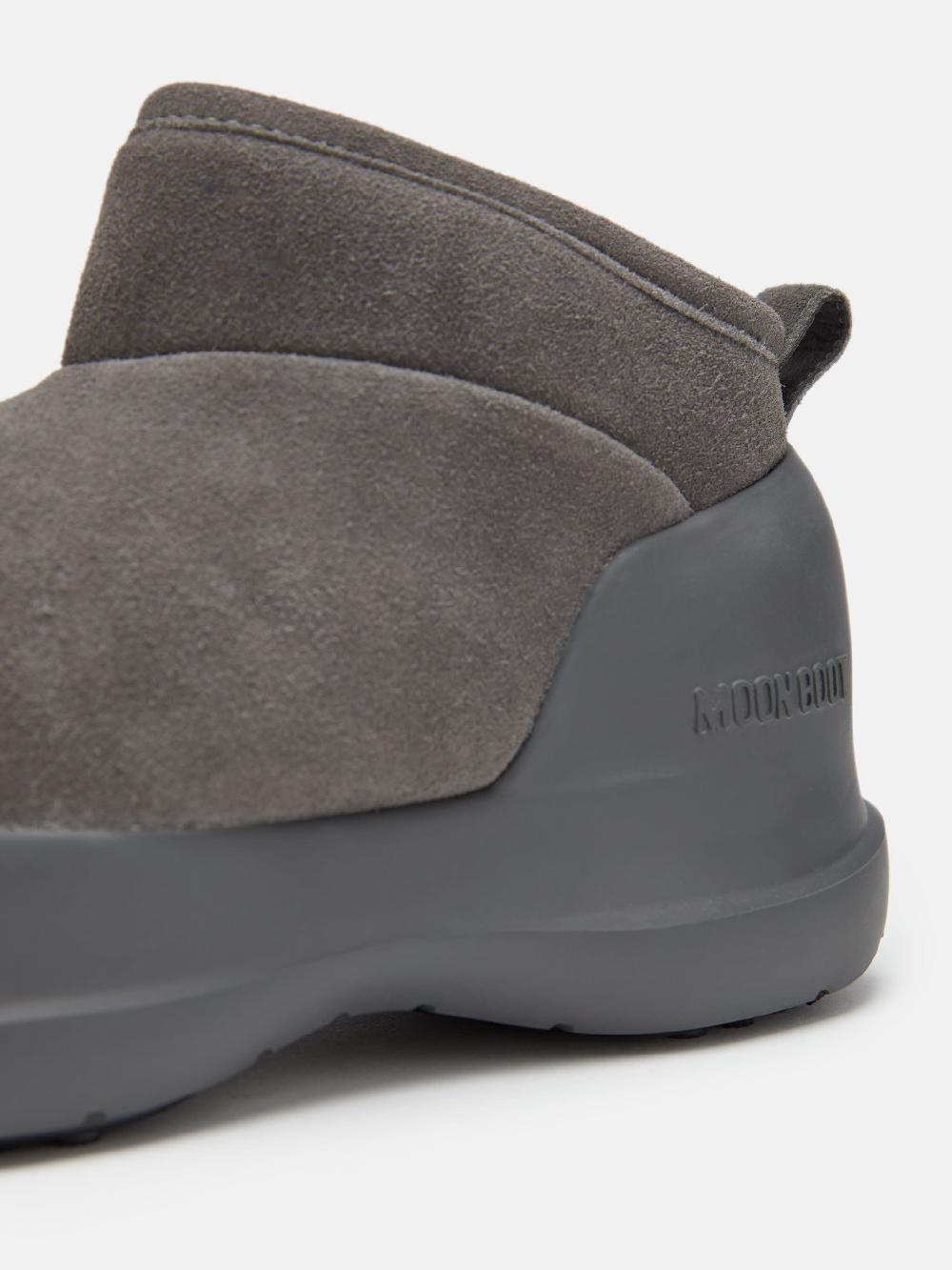 Moon Boot STIVALE LUNA LOW GRIGIO IN PELLE SCAMOSCIATA Qualità Garantita