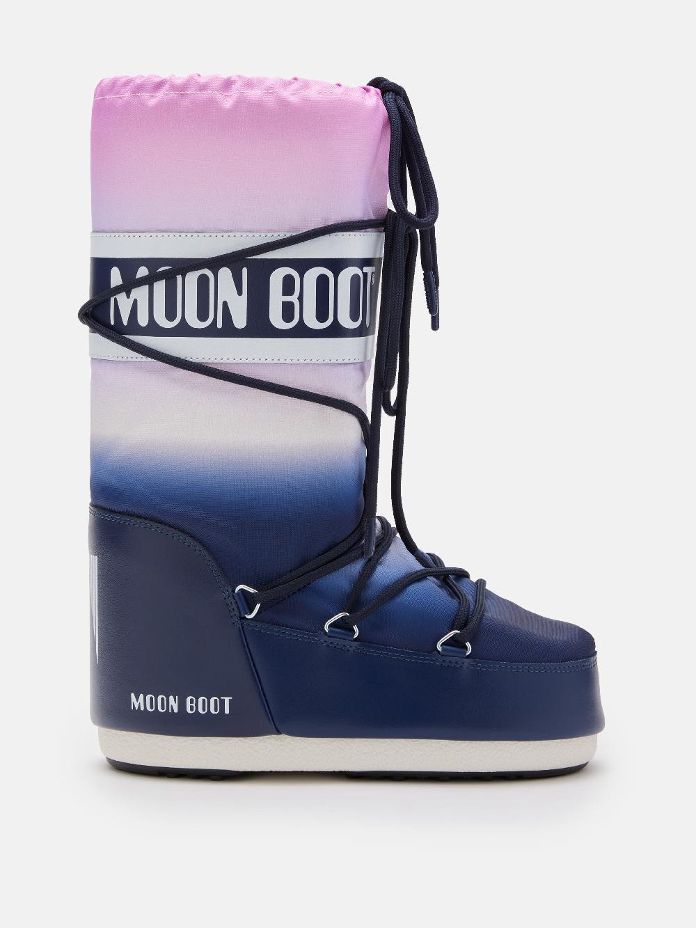 Moon Boot ICON BLU CON STAMPA MOONRISE Negozi Online