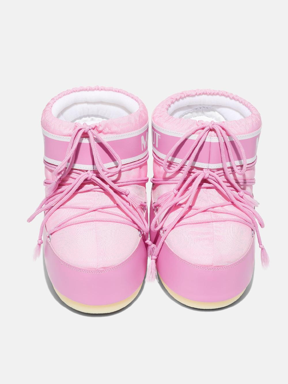 Moon Boot ICON LOW ROSA IN NYLON Fino Al -60%
