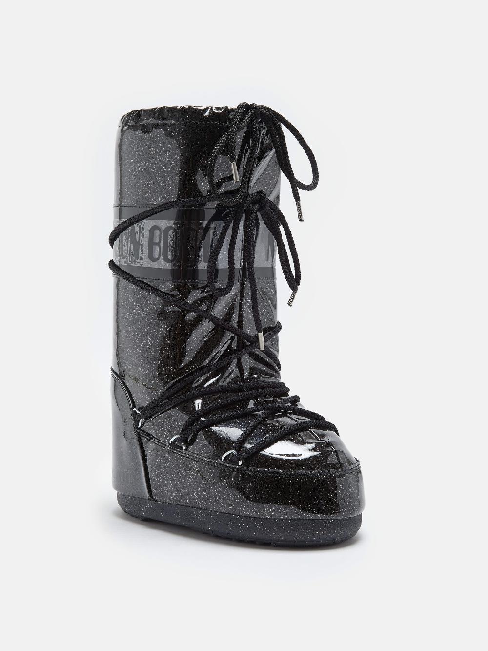 Moon Boot ICON GLITTER NERO Presa