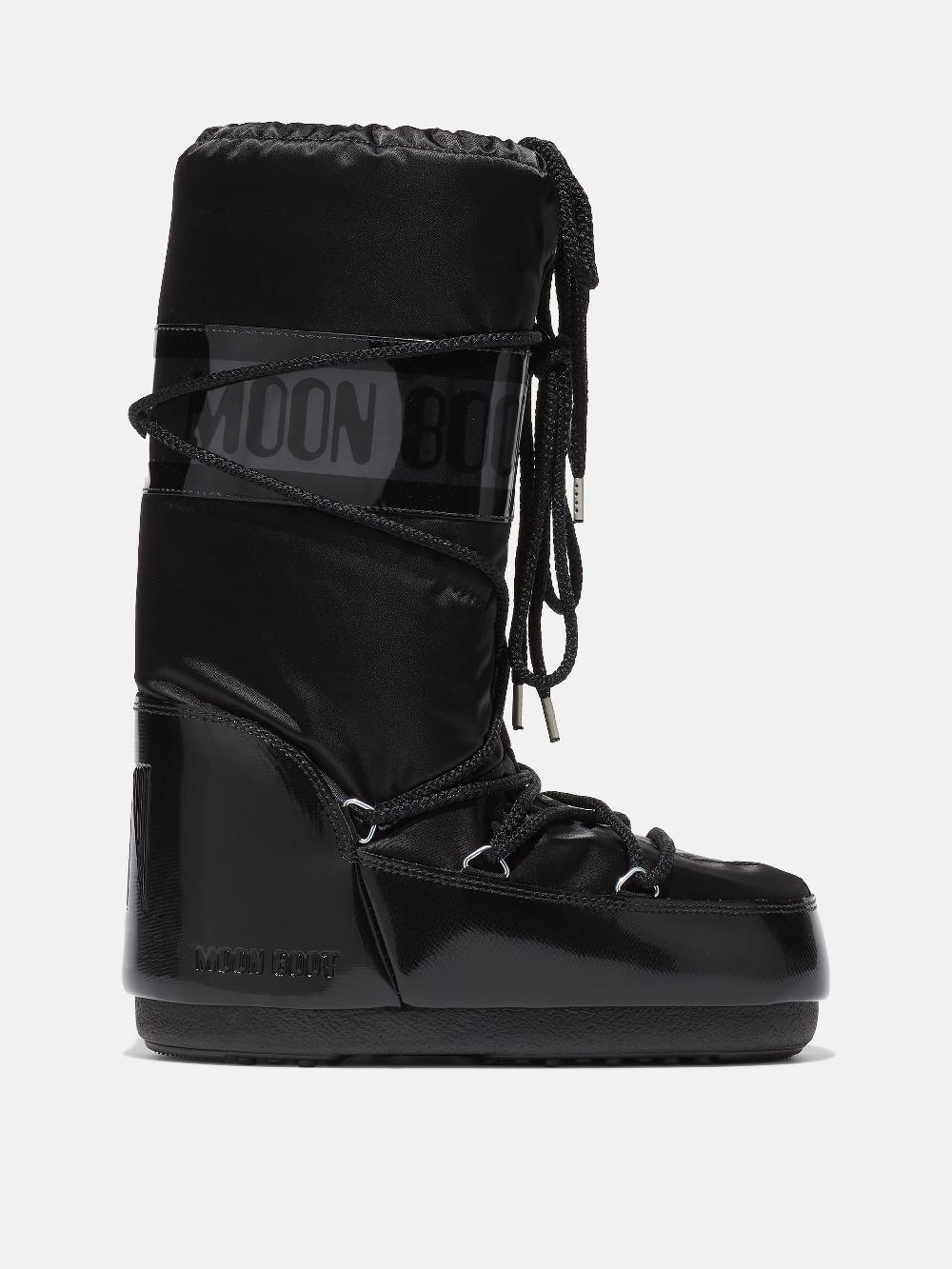 Moon Boot ICON GLANCE NERO IN RASO Offerte
