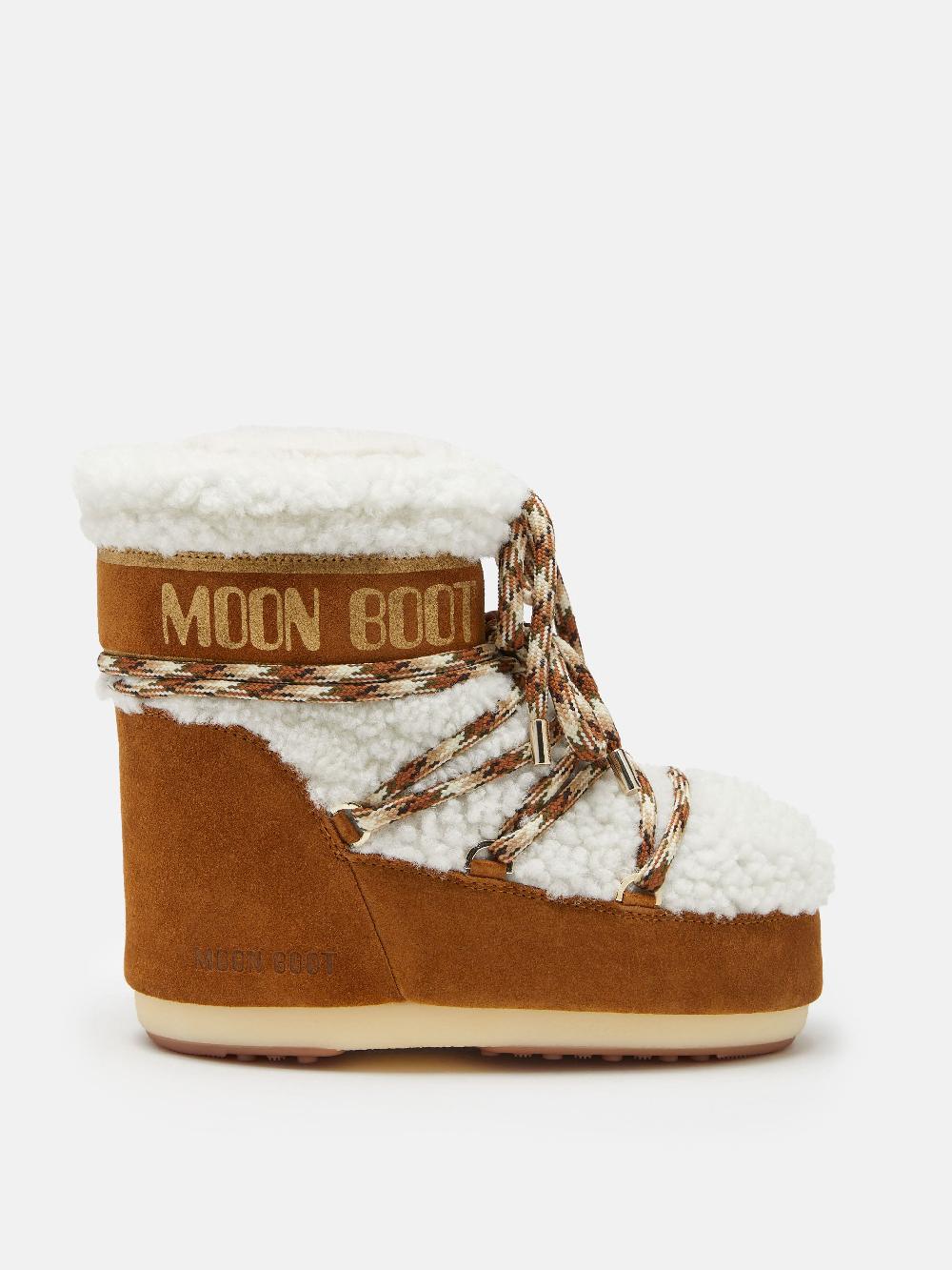Moon Boot LAB69 ICON LOW NOCCIOLA IN SHEARLING Nuova