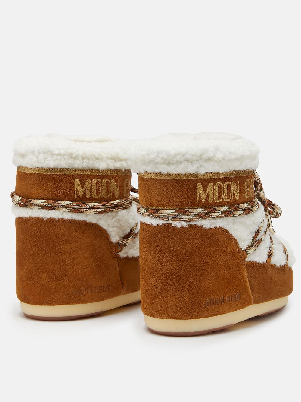 Moon Boot LAB69 ICON LOW NOCCIOLA IN SHEARLING Nuova