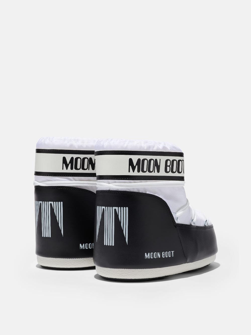 Moon Boot ICON LOW BIANCO IN NYLON Sottocosto