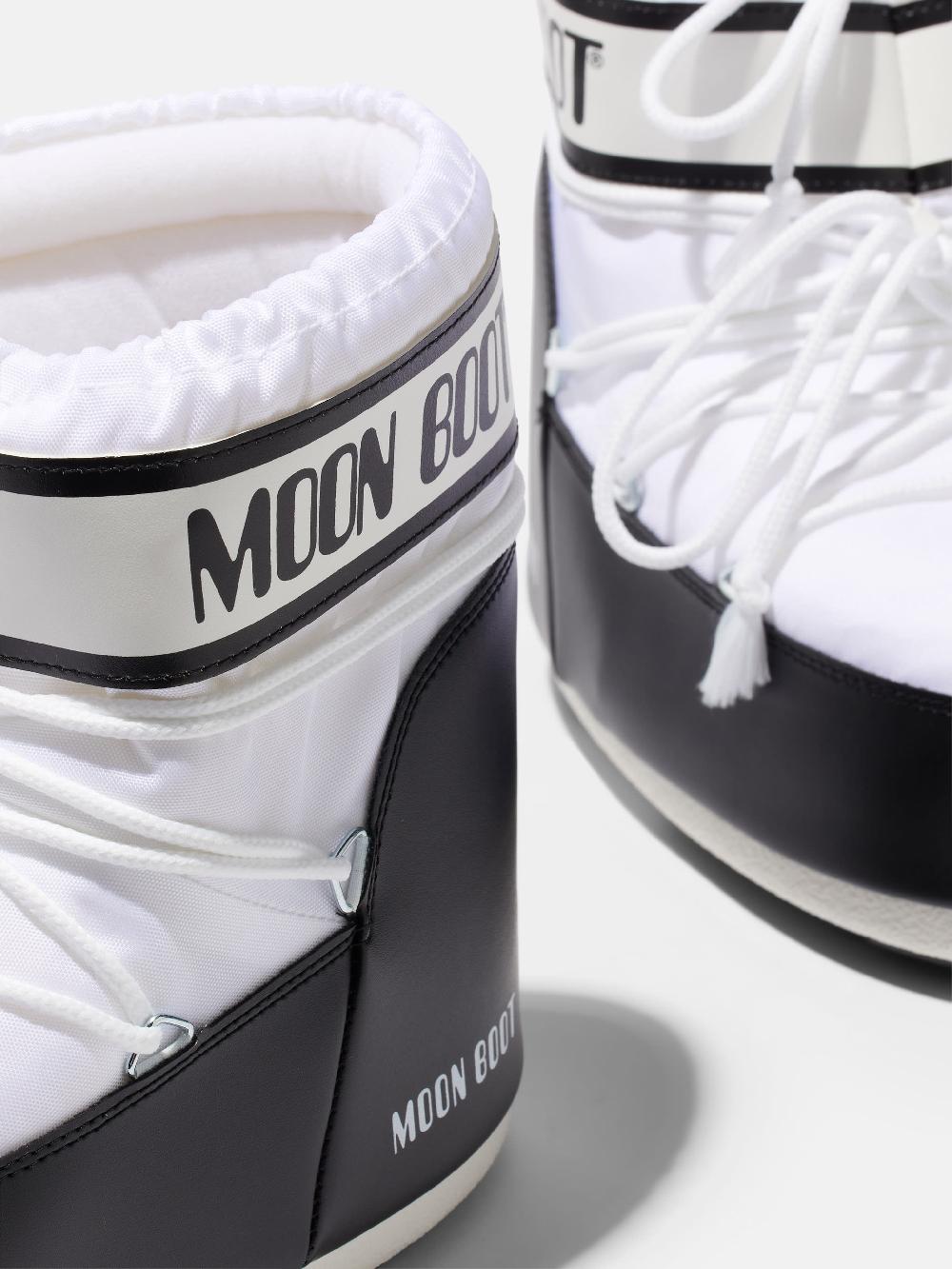 Moon Boot ICON LOW BIANCO IN NYLON Sottocosto