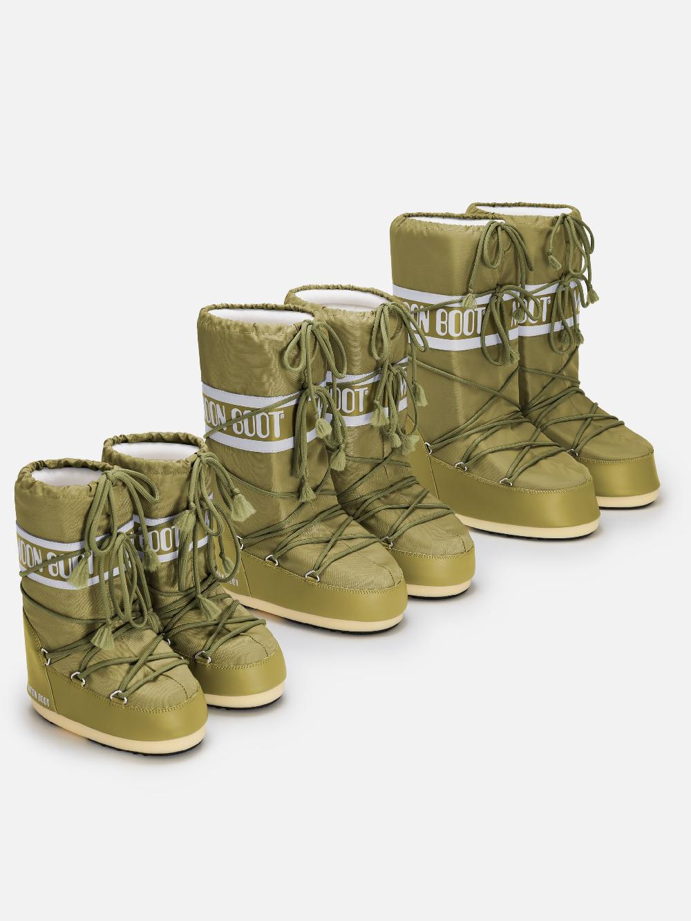 Moon Boot ICON KAKI IN NYLON Presa