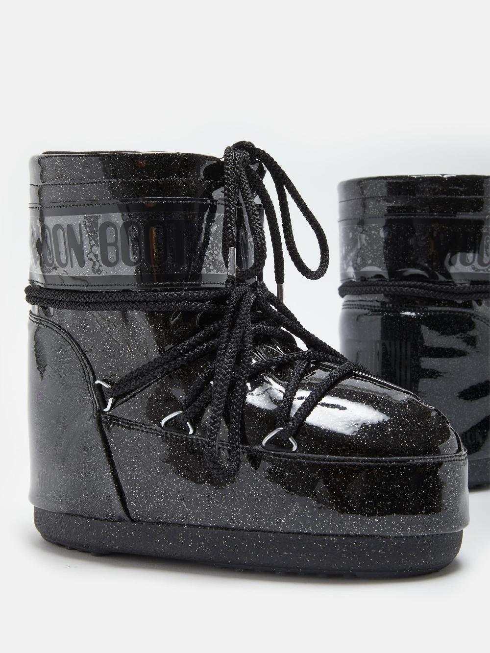 Moon Boot ICON LOW GLITTER NERO Economico