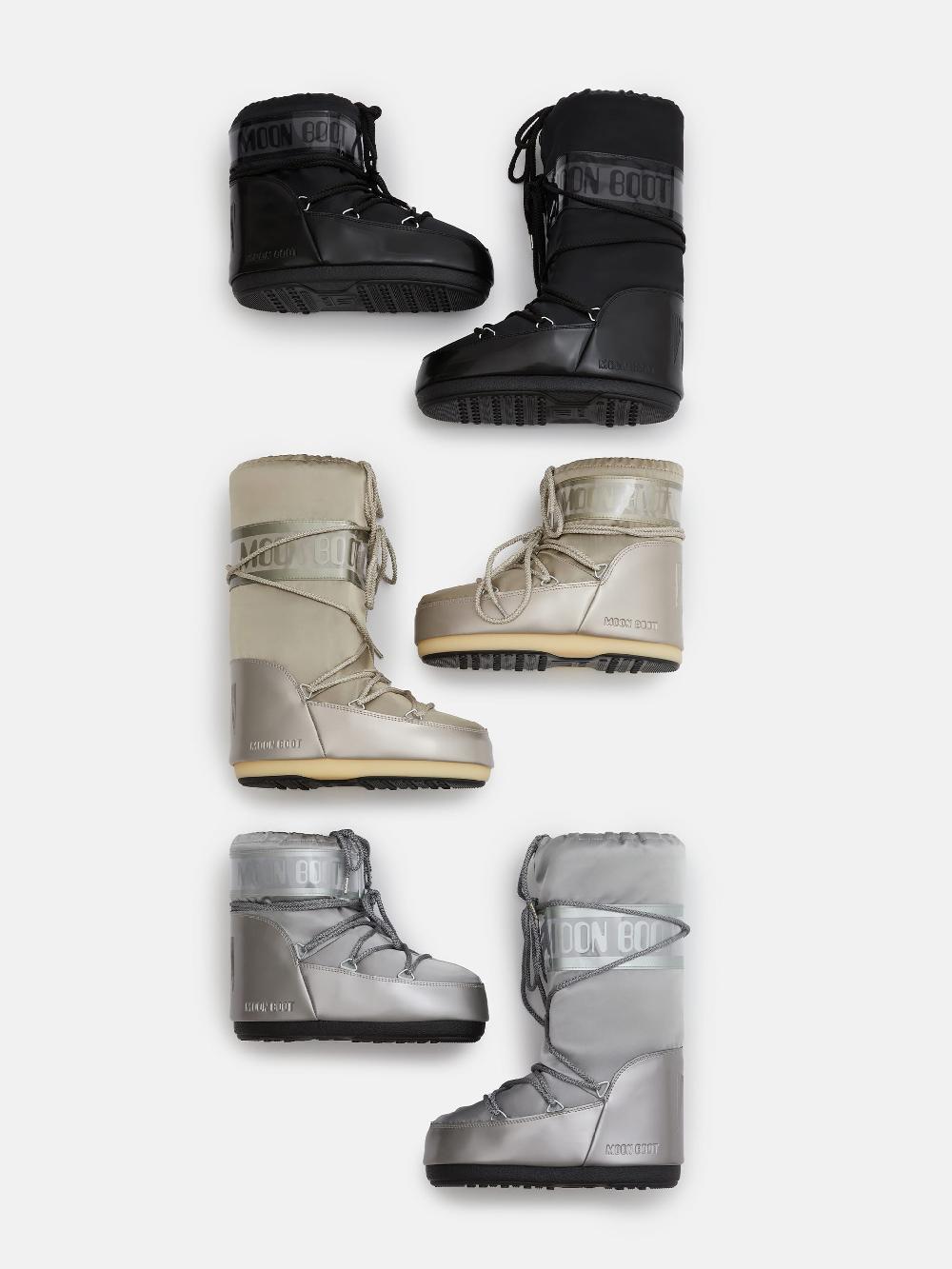 Moon Boot ICON GLANCE PLATINO IN RASO Online