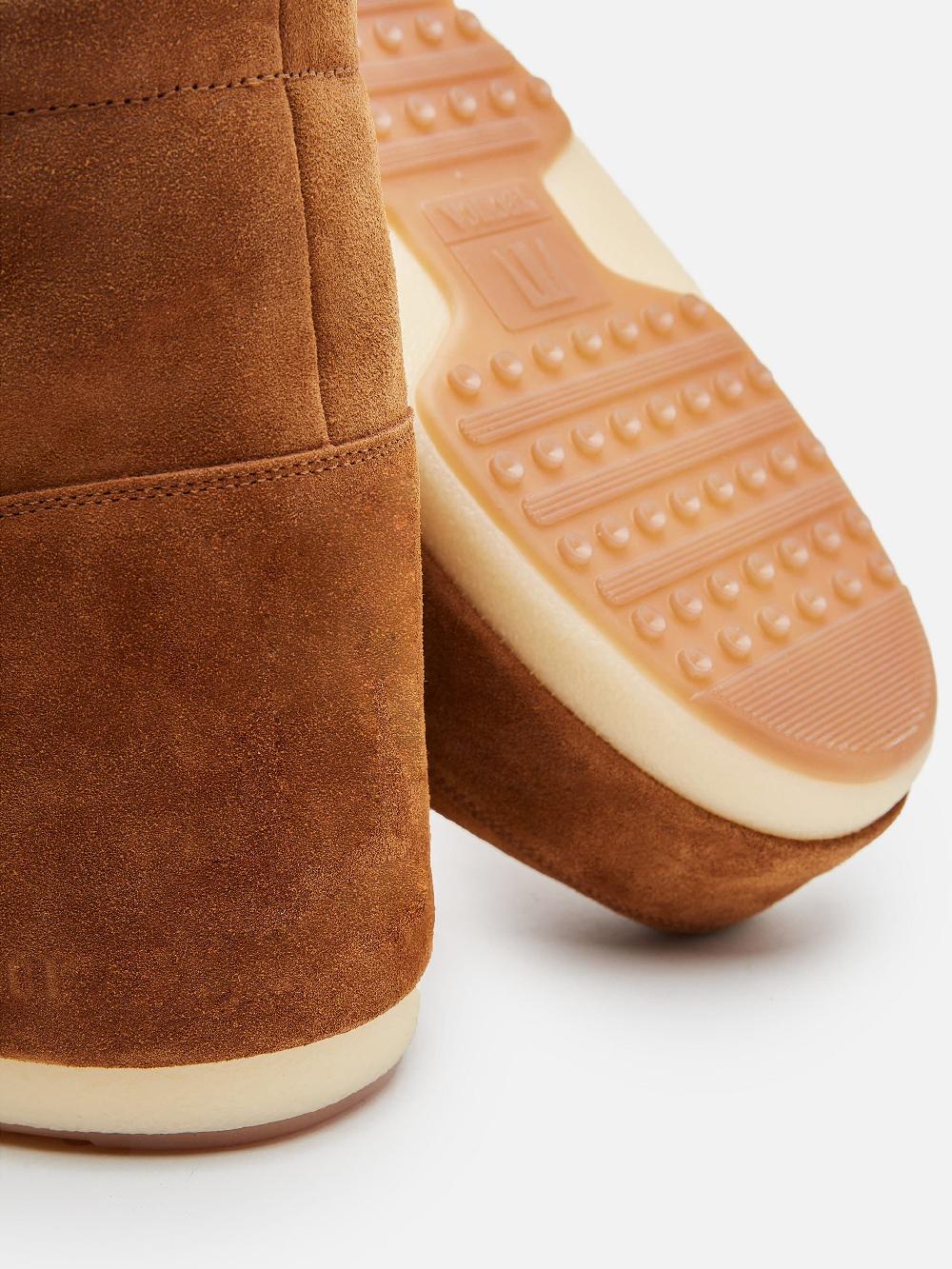 Moon Boot ICON LOW MARRONE IN PELLE SCAMOSCIATA SENZA LACCI In Vendita