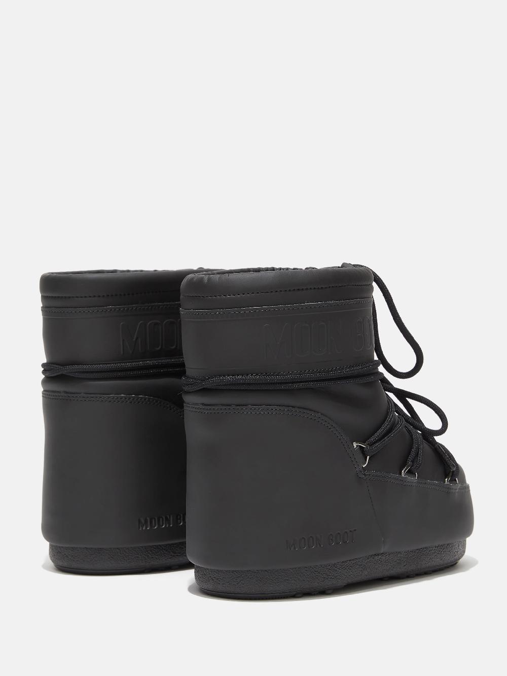 Moon Boot ICON LOW NERO IN GOMMA Vendita Economica